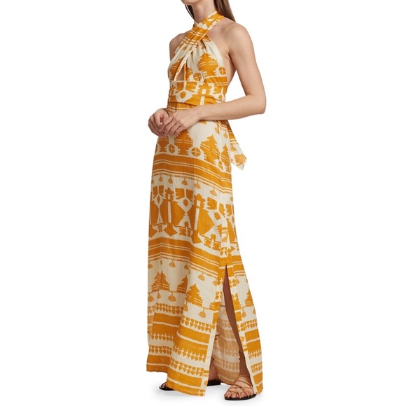 Johanna Ortiz Dresses & Skirts - JOHANNA ORTIZ PRINTED LINEN MAXI DRESS